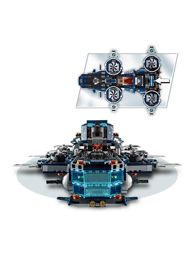 klocki lego marvel avengers 76153 / lotniskowiec avengersów / 1244 elementów