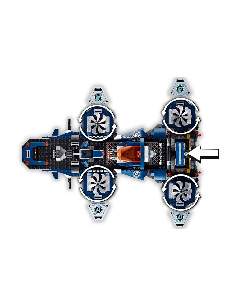 klocki lego marvel avengers 76153 / lotniskowiec avengersów / 1244 elementów