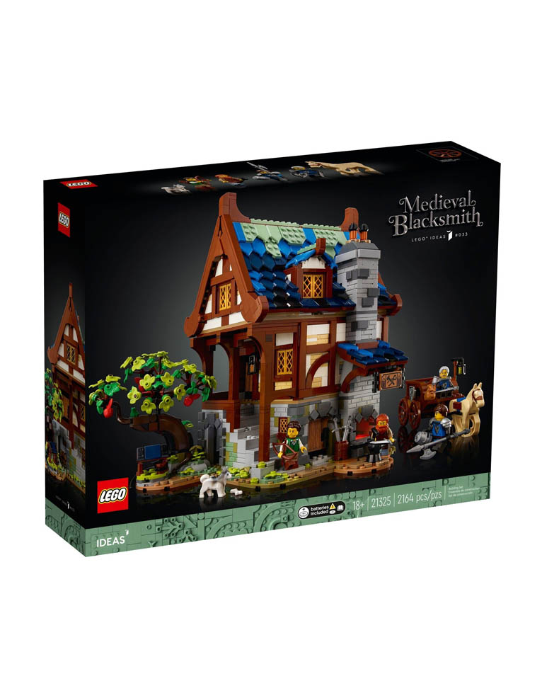klocki lego ideas 21325 / Średniowieczna kuźnia / 2164 elementów