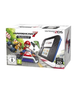 konsola nintendo 2ds black/blue + mario kart 7.