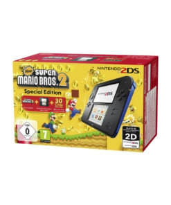 konsola nintendo 2ds black/blue + super mario bros. 2.