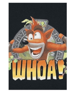t shirt / koszulka crash bandicoot whoa! / czarna / rozmiar l