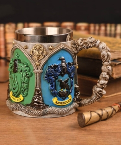 gadżet duży kubek / kufel 3d harry potter / domy hogwartu