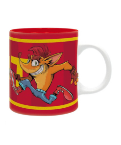 gadżet kubek crash bandicoot 4 / tnt crash czerwony