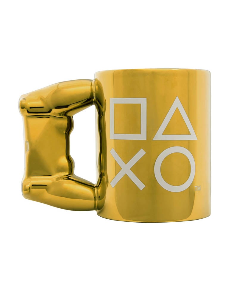gadżet kubek playstation kontroler dualshock / złoty