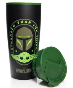 gadżet bidon / kubek podróżny the mandalorian / star wars / stronger than you think
