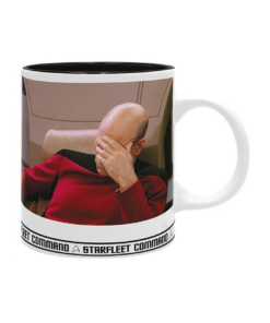 gadżet kubek star trek / dowódca picard / facepalm