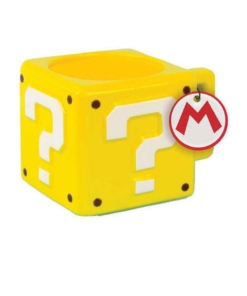gadżet kubek nintedno super mario question block mug znak zapytania