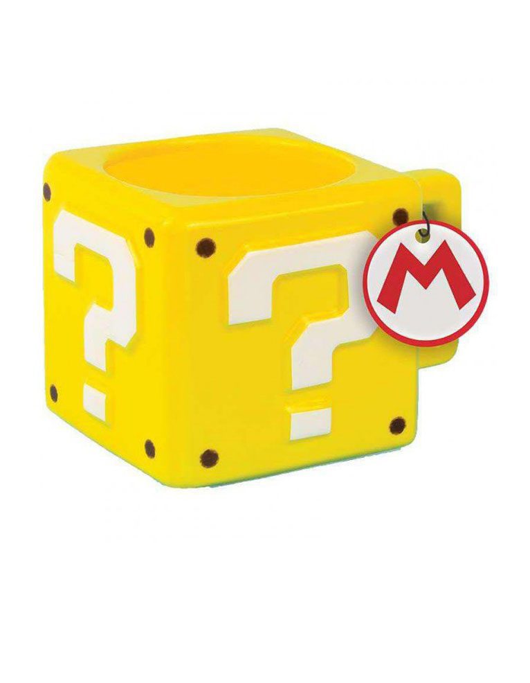 gadżet kubek nintedno super mario question block mug znak zapytania