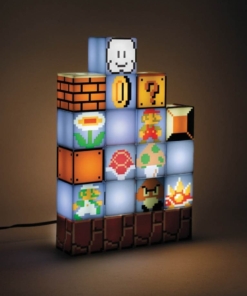 gadżet lampka do układania bloków / super mario bros.