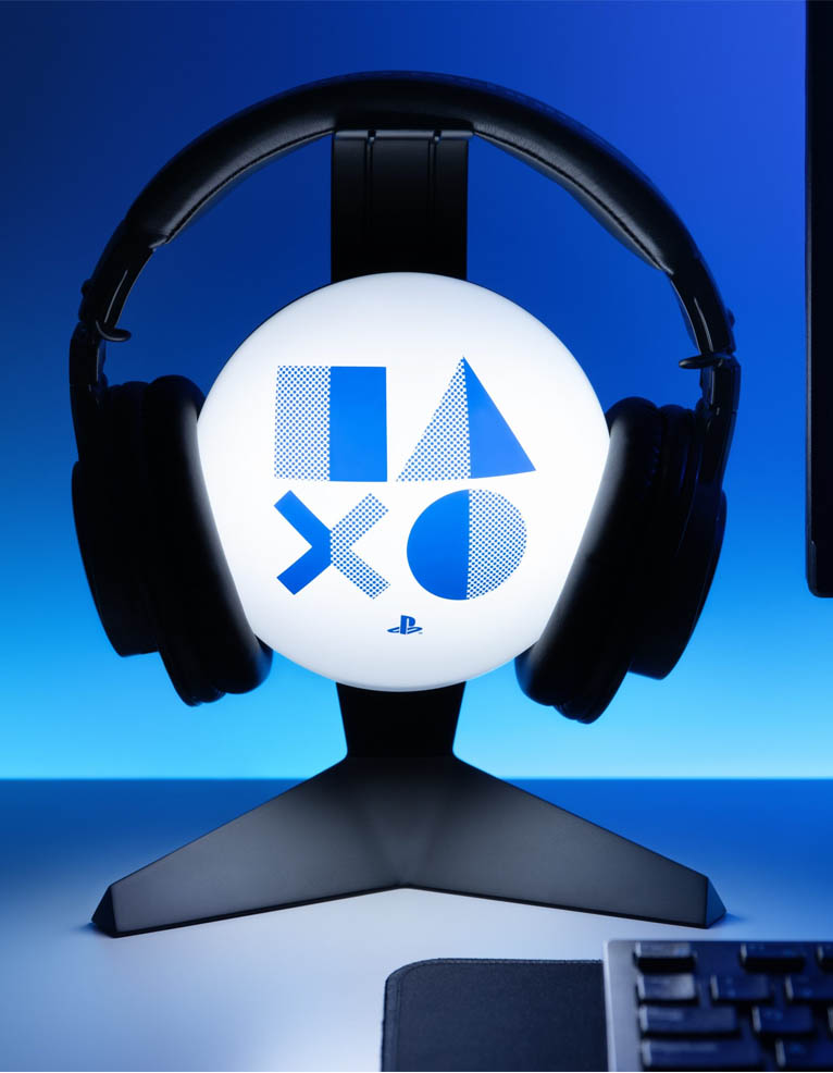gadżet podświetlany stojak na słuchawki / lampka playstation