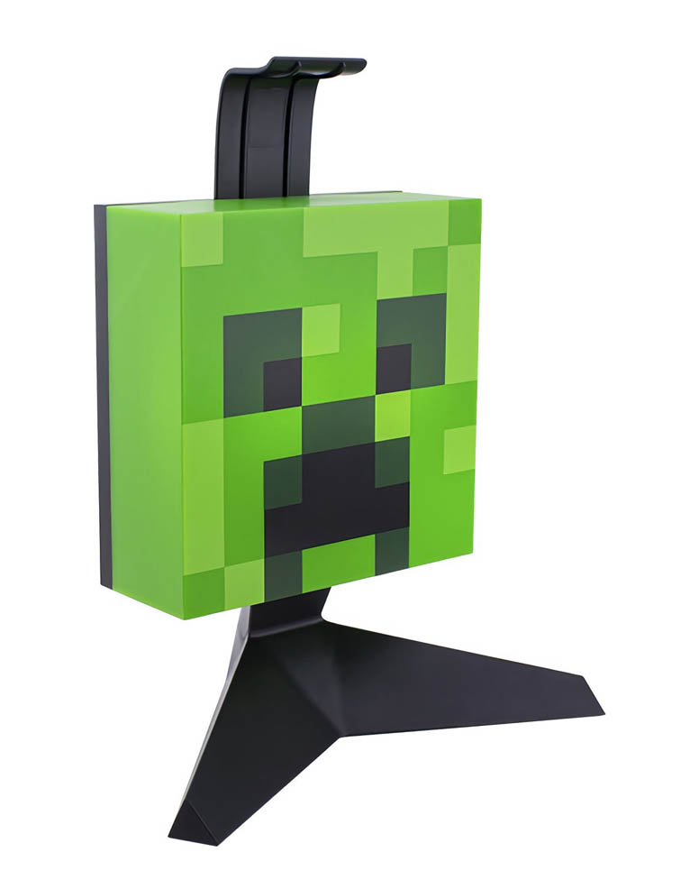 gadżet podświetlany stojak na słuchawki / lampka minecraft creeper