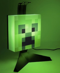 gadżet podświetlany stojak na słuchawki / lampka minecraft creeper