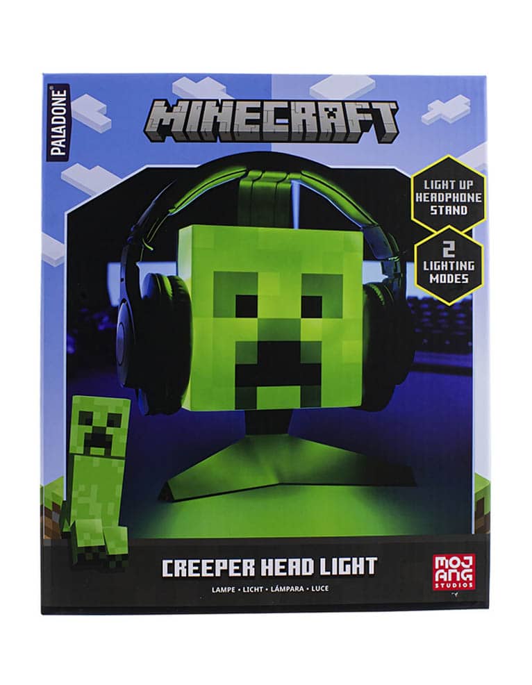 gadżet podświetlany stojak na słuchawki / lampka minecraft creeper