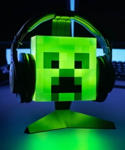 gadżet podświetlany stojak na słuchawki / lampka minecraft creeper