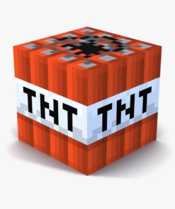 gadżet lampka wydająca dźwięk / tnt / minecraft