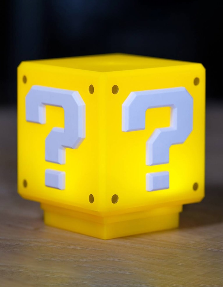 gadżet lampka super mario mini question block light mini lampka question block