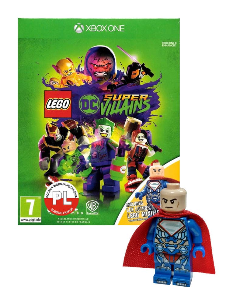 gra xbox one / xbox series x / lego dc super villains + minifigurka lex luthor