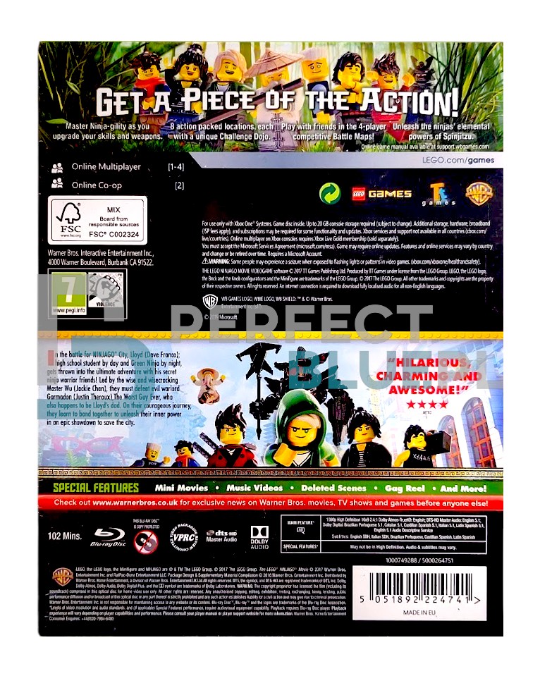 gra xbox one lego the ninjago movie videogame + film the lego ninjago movie