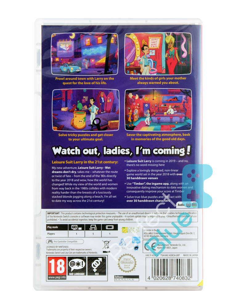 gra nintendo switch leisure suit larry wet dreams don't dry.