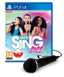 gra ps4 let's sing 2022 + mikrofon