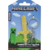gadżet metalowy brelok / otwieracz do butelek / minecraft złoty miecz