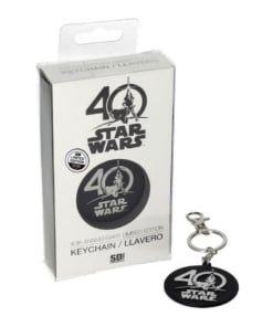 gadżet metalowy brelok star wars 40th anniversary limited edition.