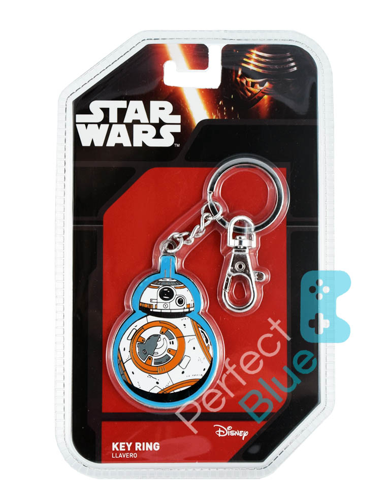 gadżet metalowy brelok star wars bb 8 blue edge.