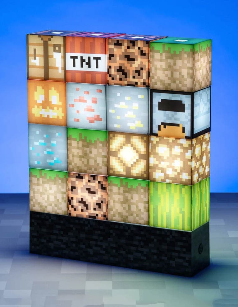gadżet lampka do układania bloków / minecraft