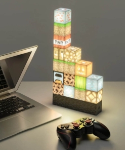 gadżet lampka do układania bloków / minecraft