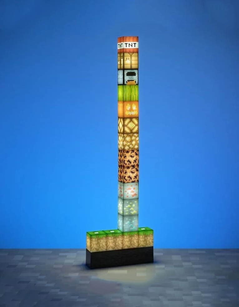 gadżet lampka do układania bloków / minecraft