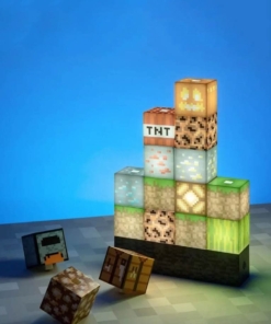 gadżet lampka do układania bloków / minecraft