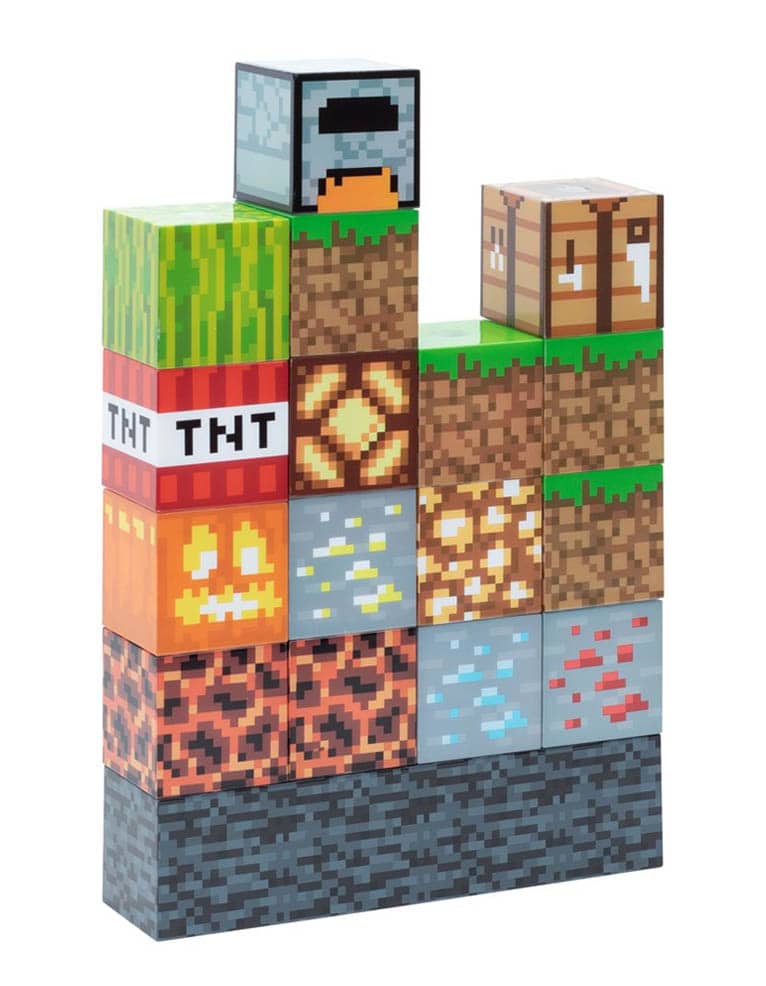 gadżet lampka do układania bloków / minecraft