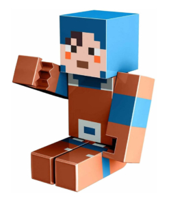 gadżet duża ruchoma figurka minecraft dungeons hex 22cm