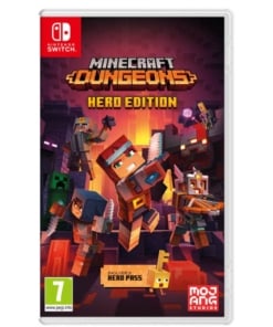 gra nintendo switch minecraft dungeons hero edition + hero pass