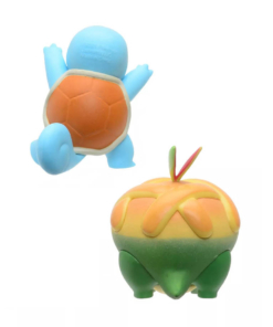 gadżet 2 minifigurki pokemon: squirtle + appletun