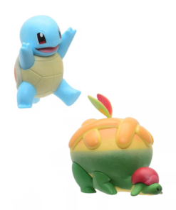 gadżet 2 minifigurki pokemon: squirtle + appletun