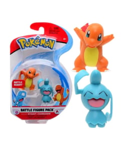 gadżet 2 minifigurki pokemon: wynaut + charmander