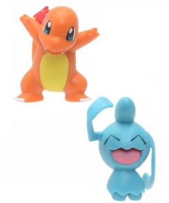 gadżet 2 minifigurki pokemon: wynaut + charmander