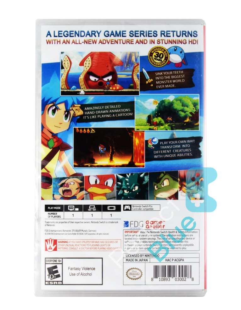 gra nintendo switch monster boy and the cursed kingdom