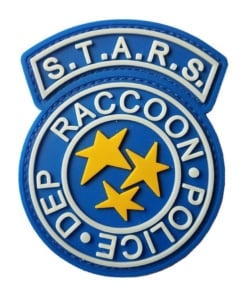 gadżet gumowa Łatka / naszywka na rzep logo stars / resident evil