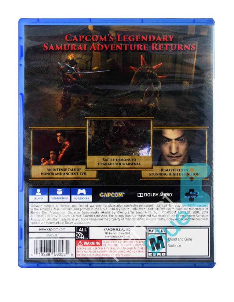 gra ps4 onimusha: warlords.