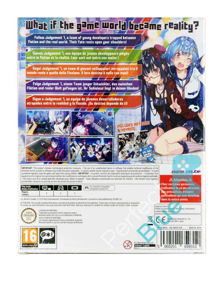gra nintendo switch our world is ended + brelok + artbook.