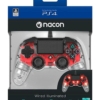 nacon czerwony Świecący przewodowy pad kontroler do ps4.