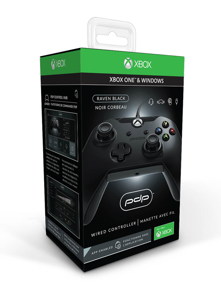 pdp pad kontroler przewodowy xbox one / pc czarny.