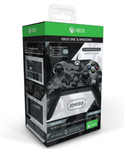 pdp pad kontroler przewodowy deluxe – xbox one / pc – czarny moro.