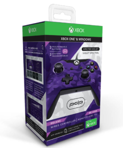 pdp pad kontroler przewodowy deluxe – xbox one / pc – fioletowy moro.
