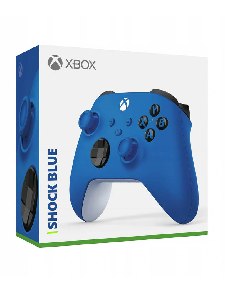 pad kontroler bezprzewodowy xbox series x/s, xbox one shock blue