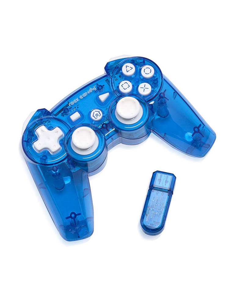 pdp pad kontroler ps3 bezprzewodowy blueberry boom rock candy.