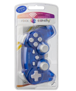 pdp pad kontroler ps3 bezprzewodowy blueberry boom rock candy.